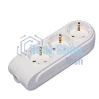 Колодка удлинителя 3-м с заземл. защ. шторки Makel N3210000