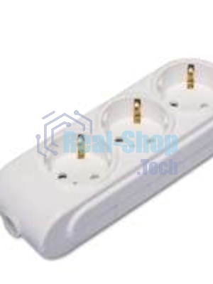 Колодка удлинителя 3-м с заземл. защ. шторки Makel N3210000
