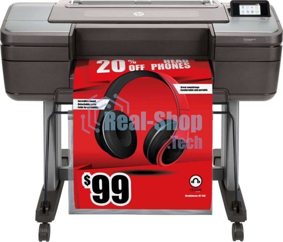 Плоттер струйный HP DesignJet Z6 Postscript (T8W15A), A1, цветной, 24