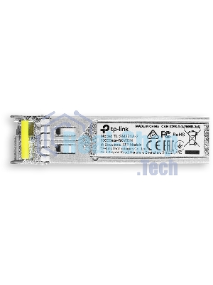 Модуль SFP TP-Link 1000Base-BX WDM Bi-Directional SFP module, TX: 1550 nm and RX: 1310 nm, 1 LC Simplex port, up to 2 km transmission distance in 9/125 μm SMF (Single-Mode Fiber), Supports Digital Diagnostic Monitoring (DDM).