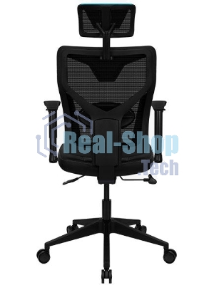 Кресло Aerocool GUARDIAN Ice Blue голубой, сетка, 150 кг, подголовник, регулируемые подлокотники, механизм качания, поясничная подушка