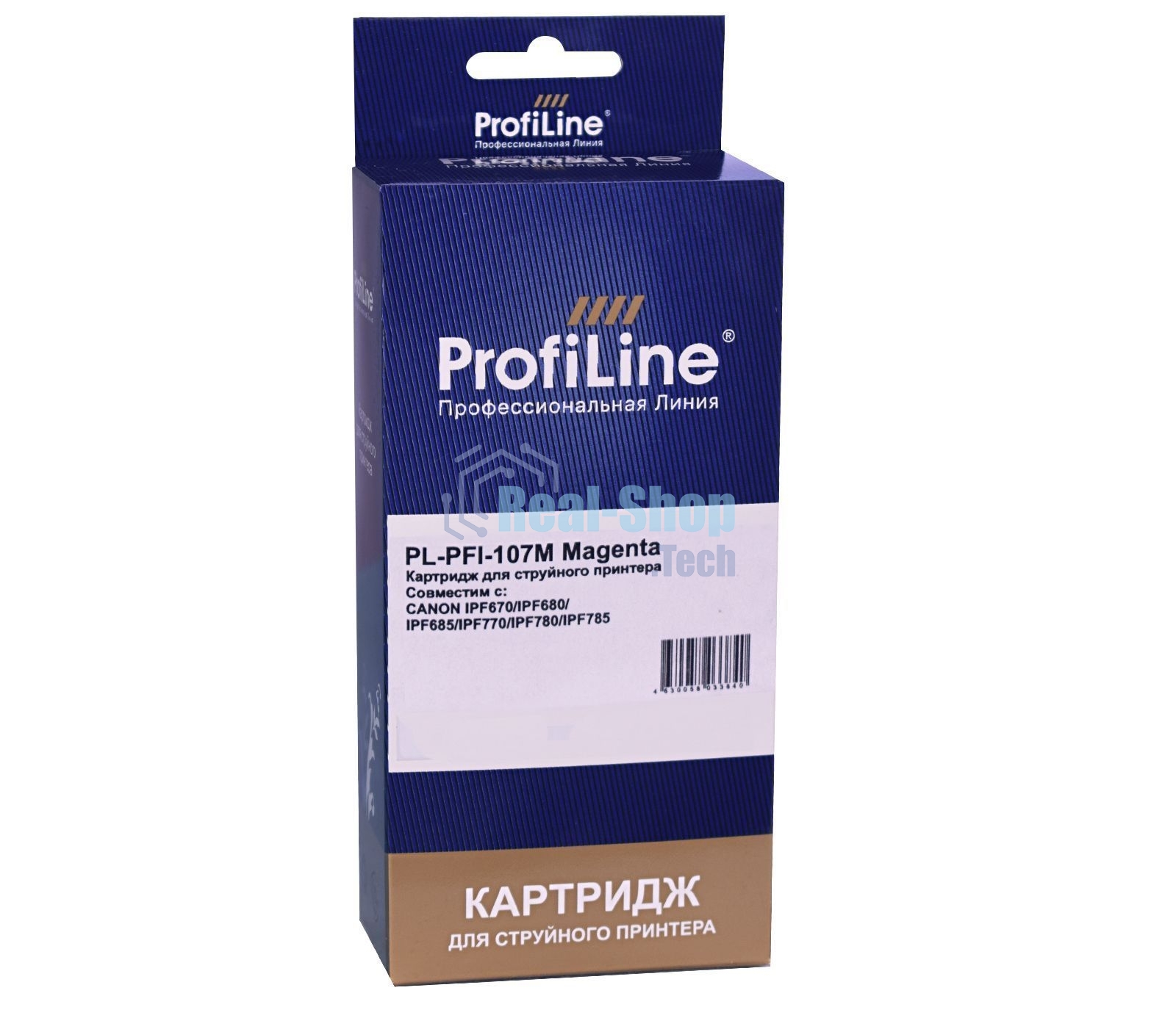 Картридж струйный ProfiLine PL-PFI-107M для принтеров Canon IPF670/IPF680/IPF685/IPF770/IPF780/IPF785 с чернилами Magenta