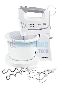Миксер стационарный Bosch MFQ36460 450Вт белый/серый