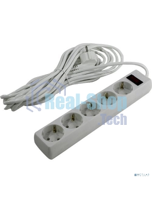 Сетевой фильтр ExeGate EX279180RUS SP-5-7W (5 розеток, 7 м, евровилка, белый)