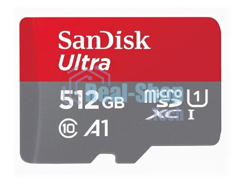 Флеш карта microSD 512Gb SanDisk microSDXC Class 10 Ultra UHS-I A1 140Mb/s