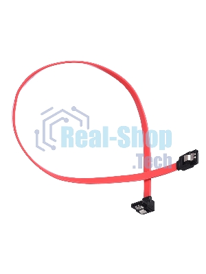 Кабель GoPower SATA (m)-SATA (m) 0.5м силикон ver.2.0 красный (1/250)