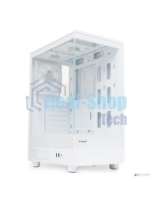 Компьютерный корпус HSPD F510, Panoramic Mid Tower, белый, TG, 0.5 SPCC, 3x120мм ARGB ATX, mATX, mITX 180/280/160мм 1x2.5