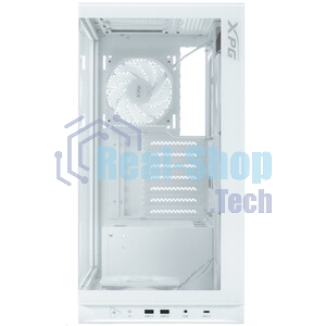 Компьютерный корпус XPG INVADER X WHITE (INVADERXMT-WHCWW) Mid-Tower Gaming ATX PC Case with Panoramic View, Tempered Glass Panels, and RGb Lighting Black