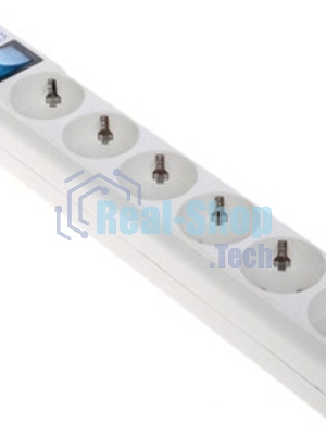 Сетевой фильтр Powercube SPL(5+1)-16B-P-3М-WHITE 3 м, 6 розеток, белый, коробка