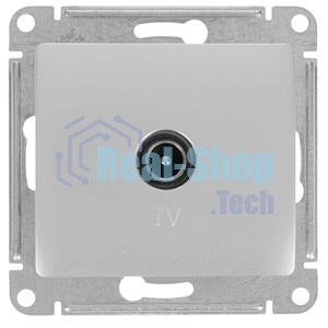 Systeme Electric Glossa Алюминий Розетка TV одиночная 1DB