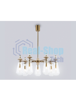 Люстра Ambrella light LH53306/7 BS/CL латунь/прозрачный E14*7 max 40W D770*925
