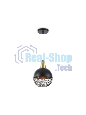 Светильник Ambrella light TR8504 BK/CP черный/медь E27 max 60W D200*1000