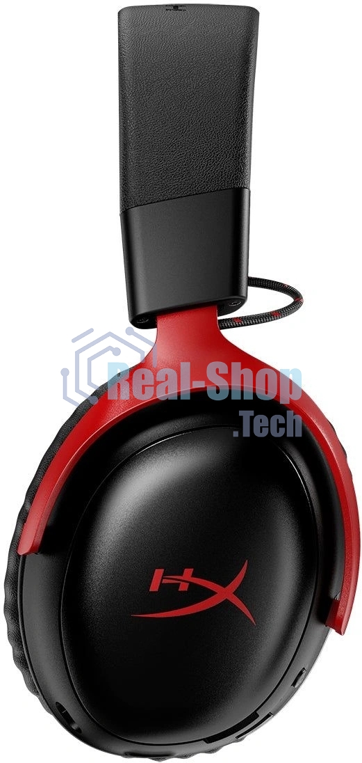 Гарнитура HyperX Cloud III S Wireless чёрный/красный, беспроводная, радиоканал, до 120 ч, съёмный микрофон, совместимость с PS5