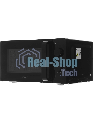 Микроволновая печь Vitek VT-MW0920 черный, 20 л, 700 Вт, переключатели — поворотный механизм