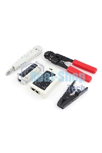 Монтажный инcтрумент Gembird TK-NCT-01 Набор инструментов для работы с локальной сетью (4 предмета) набор