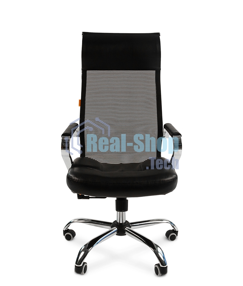 Кресло офисное Chairman 700 экопремиум черный/сетка н.м.