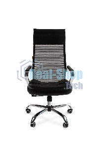 Кресло офисное Chairman 700 экопремиум черный/сетка н.м.