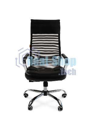 Кресло Chairman 700 черный, сетка, 120 кг, механизм качания