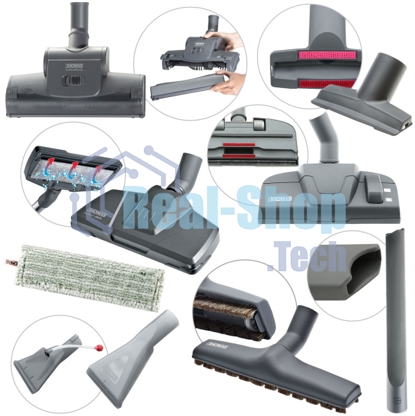 Моющий пылесос Thomas ALLERGY&FAMILY розовый/серый, 325/1700 Вт, уборка влажная/сухая/сбор жидкости, пылесборник мешок/контейнер 6 л