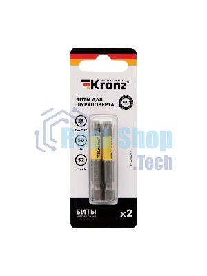Бита для шуруповерта Kranz Torx T27х50 мм (2 шт./уп.)