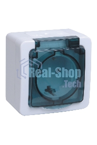 Розетка Iek ERMP12-K03-16-54-EC РСб20-3-ГПБд роз 1м с з/к о/у IP54 (цвет крышки:дымчатый) ГЕРМЕС PLUS