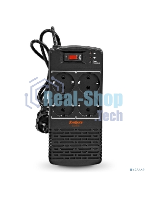 Стабилизатор ExeGate Power AD5000-1000 (1000VA/500W, диапазон 150...280В, 4 евророзетки)