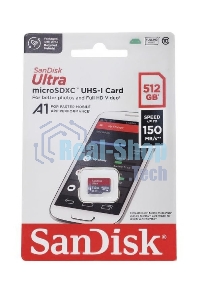 Флеш карта microSD 512Gb SanDisk microSDXC Class 10 Ultra UHS-I A1 140Mb/s