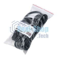 Кабель питания Cablexpert PC-S22-C19-2.5-3M, Schuko-C19, 3x2.5мм2, 16A, с заземлением, медь, 3м, черный, пакет