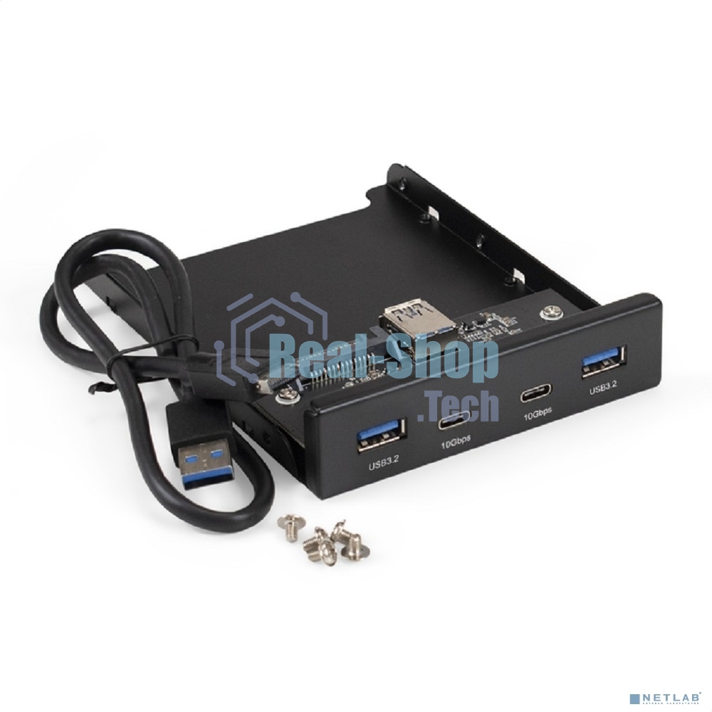 Планка USB на переднюю панель ExeGate U3H-622, 3,5