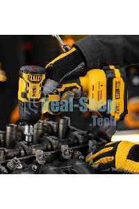 Гайковерт ударный аккумуляторный бесщет. Denzel CIWH-BL-20-500, Li-Ion, 20 В