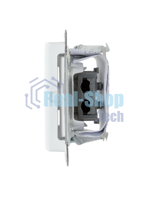 Механизм розетки TV 1-м СП Glossa проходной 4DB белый SchE GSL000192