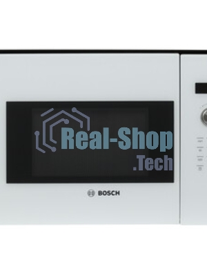 Микроволновая печь встраиваемая Bosch BFL524MW0 белый, 20 л, 800 Вт, переключатели - поворотный механизм/сенсор