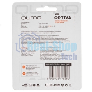 Флешка USB QUMO 32 Gb USB 2.0 Optiva 01 оранжевый корпус оранжевый