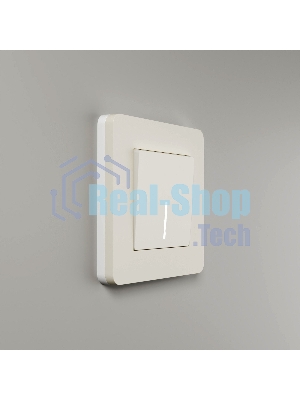 Рамка на 1 пост Split (айвори/белый, soft-touch) W0013066