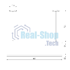 Трековый светильник Slim Magnetic 30W 4000K Milo (чёрный) 85105/01