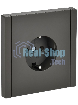 Розетка СП FORTE&PIANO FP316 16А с заземл. без защ. шторок винт. крепл. сер. IEK FP-R11-16-K03