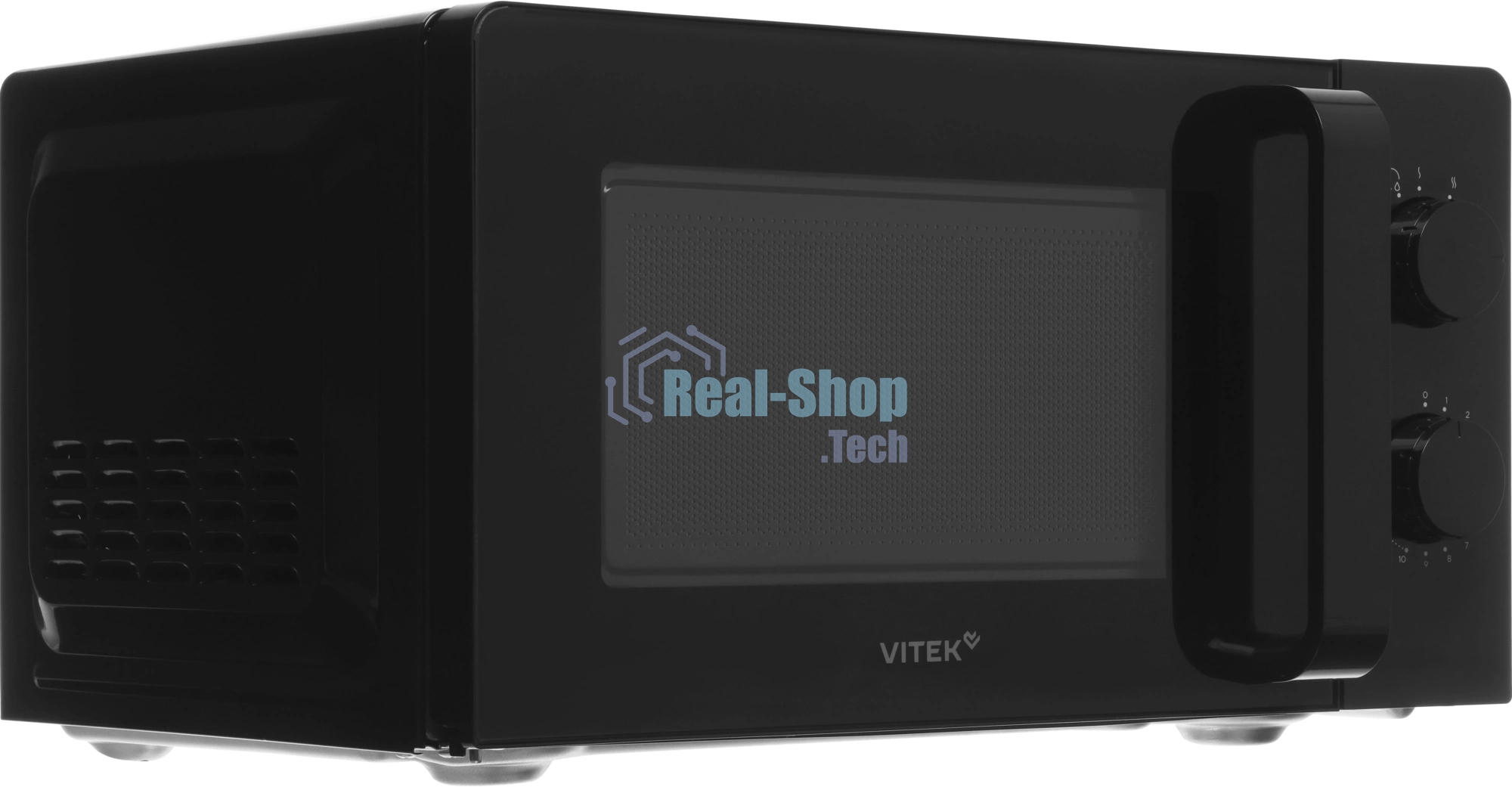 Микроволновая печь Vitek VT-MW0920 черный, 20 л, 700 Вт, переключатели — поворотный механизм