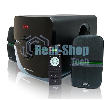 Акустическая система Dialog Progressive AP-203 черный 2.1, 18W+2*10W RMS, USB+SD reade