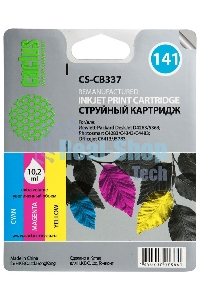 Картридж струйный Cactus CS-CB337 №141 трехцветный (9 мл.) для HP DJ D4263/D4363/D5360/DJ J5783/J6413