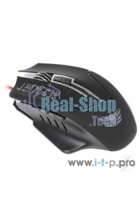 Мышь проводная Qumo Dragon War Red Alert черный, 2400 dpi, USB, кнопки - 7