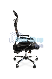 Кресло офисное Chairman 700 экопремиум черный/сетка н.м.