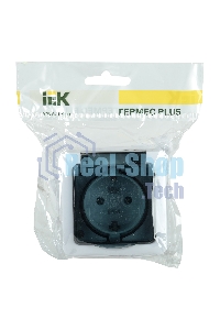 Розетка Iek ERMP12-K03-16-54-EC РСб20-3-ГПБд роз 1м с з/к о/у IP54 (цвет крышки:дымчатый) ГЕРМЕС PLUS
