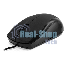 Мышь проводная Crown CMM-31 черный, 1000 dpi, USB, кнопки - 3