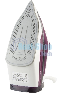 Утюг Galaxy Line GL 6108, бордовый с белым, паровой, 2400 Вт, постоянный пар 50 г/мин, паровой удар 230 г/мин, функции: автоотключение, самоочистка, антикапля, антинакипь, вертикальное отпаривание, индикатор автоотключения, индикатор нагрева, функция увла