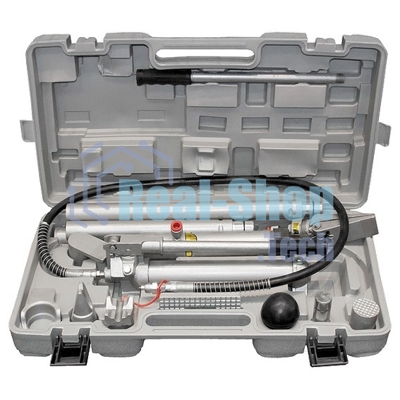 Растяжка гидравлическая Matrix 10 т, набор из 17 предметов, 7 сменных насадок, в пласт. кейсе