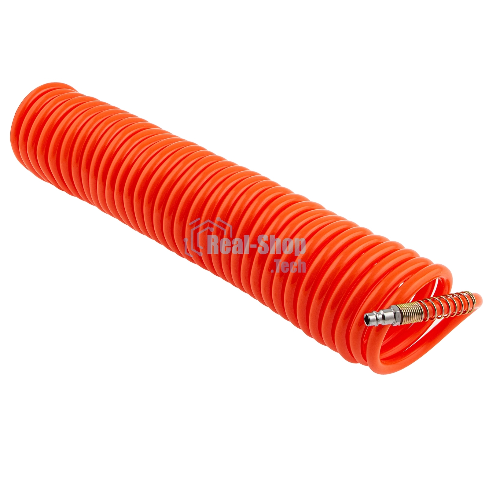 Шланг спиральный воздушный 8х12 мм, 18 бар, с быстросъемными соединениями, 10 м Stels