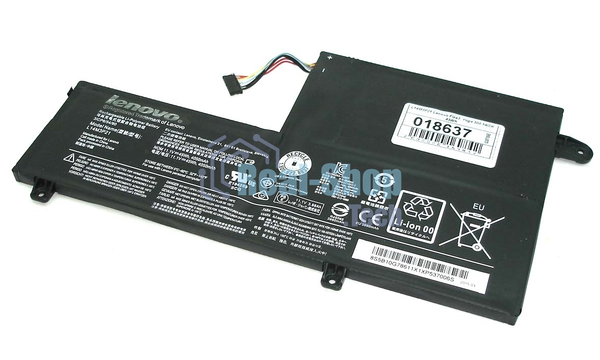 Аккумуляторная батарея для ноутбука Lenovo Flex3, Yoga 500 14ISK11.1V 45Wh
