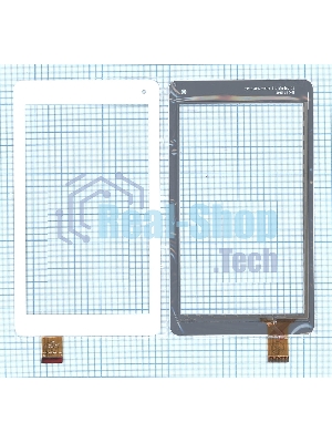 Сенсорное стекло (тачскрин) QSD E-C7119-01, белое