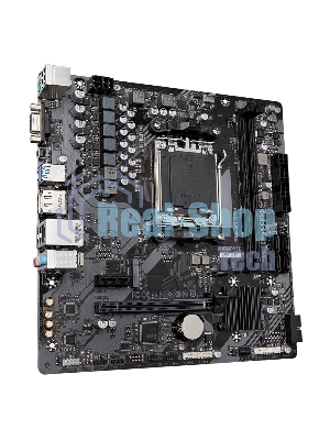 Материнская плата Gigabyte B650M S2H (V1.2/V1.4), AM5, AMD B650, 2xDDR5, 4xSATA, 1xM.2, 1xPCI-E 4.0 x16, 3xUSB-A 3.2 Gen 1, 1xUSB-C 3.2 Gen 1, 1x 1Gb LAN, 3x3.5 мм, 7.1, Micro-ATX