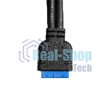 Планка портов в корпус Type-C ExeGate BrctUSB3-1C (USB 3.2 Gen1 20pin (IDC 20pin F) --> USB 3.2 Gen1 Type-Cf, кабель 30 см)